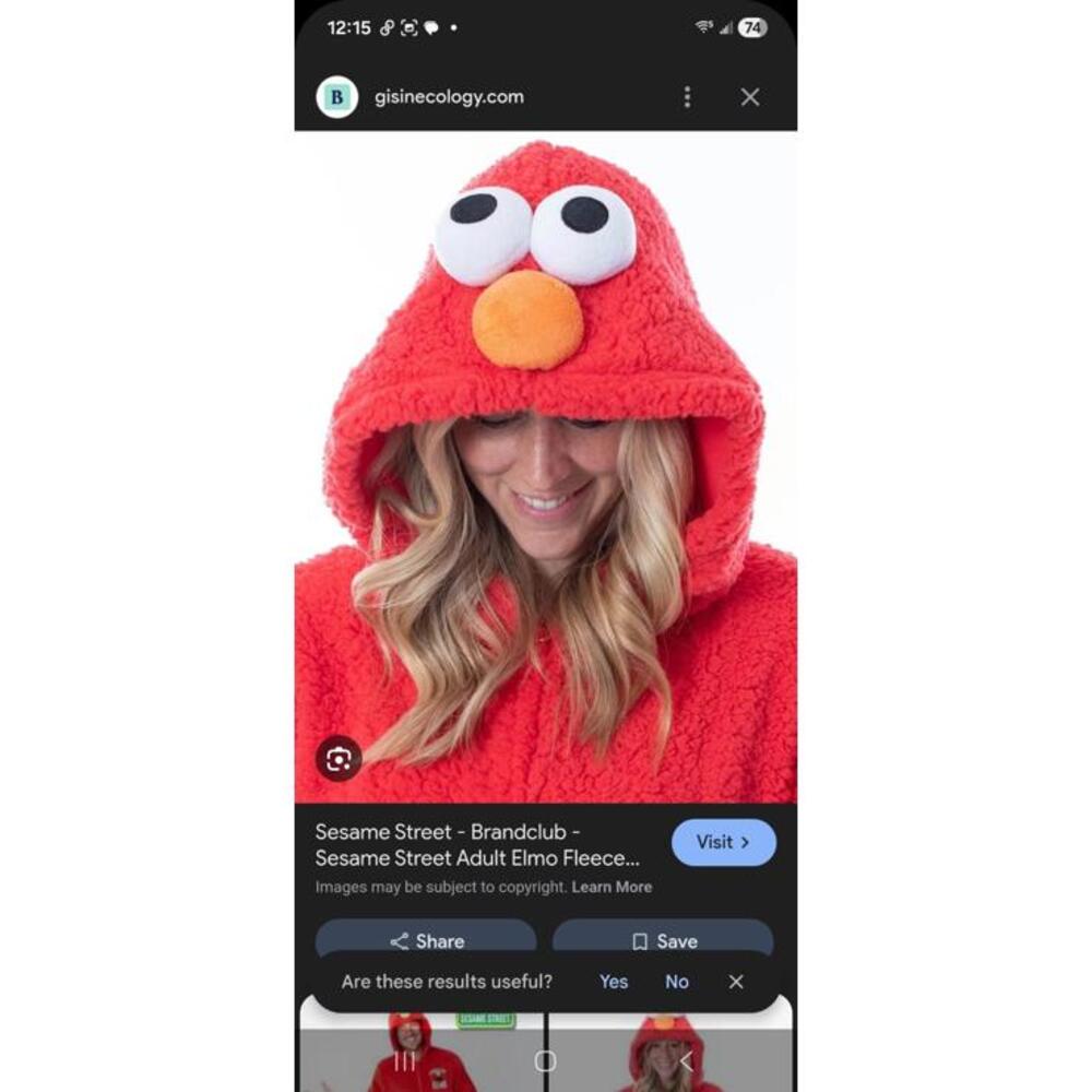 Elmo robe size small medium - Picture 2 of 7